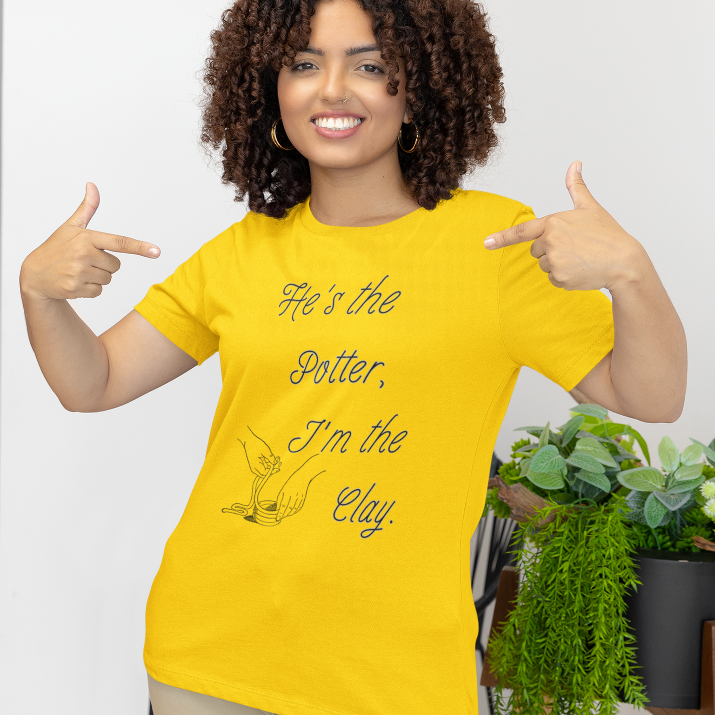 Divine Vessel Unisex T-Shirt – Embrace the Potter's Hands!