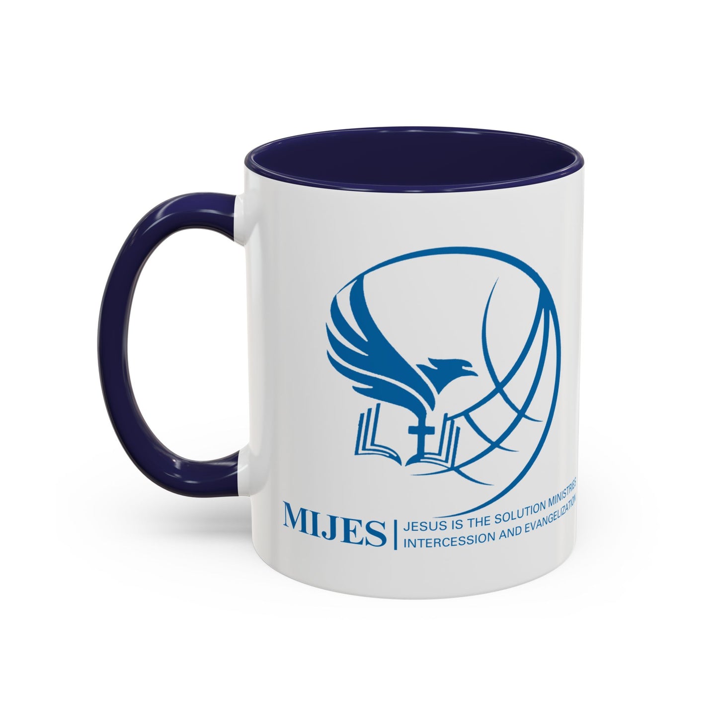 MIJES Accent Coffee Mug (11, 15oz) White Exterior