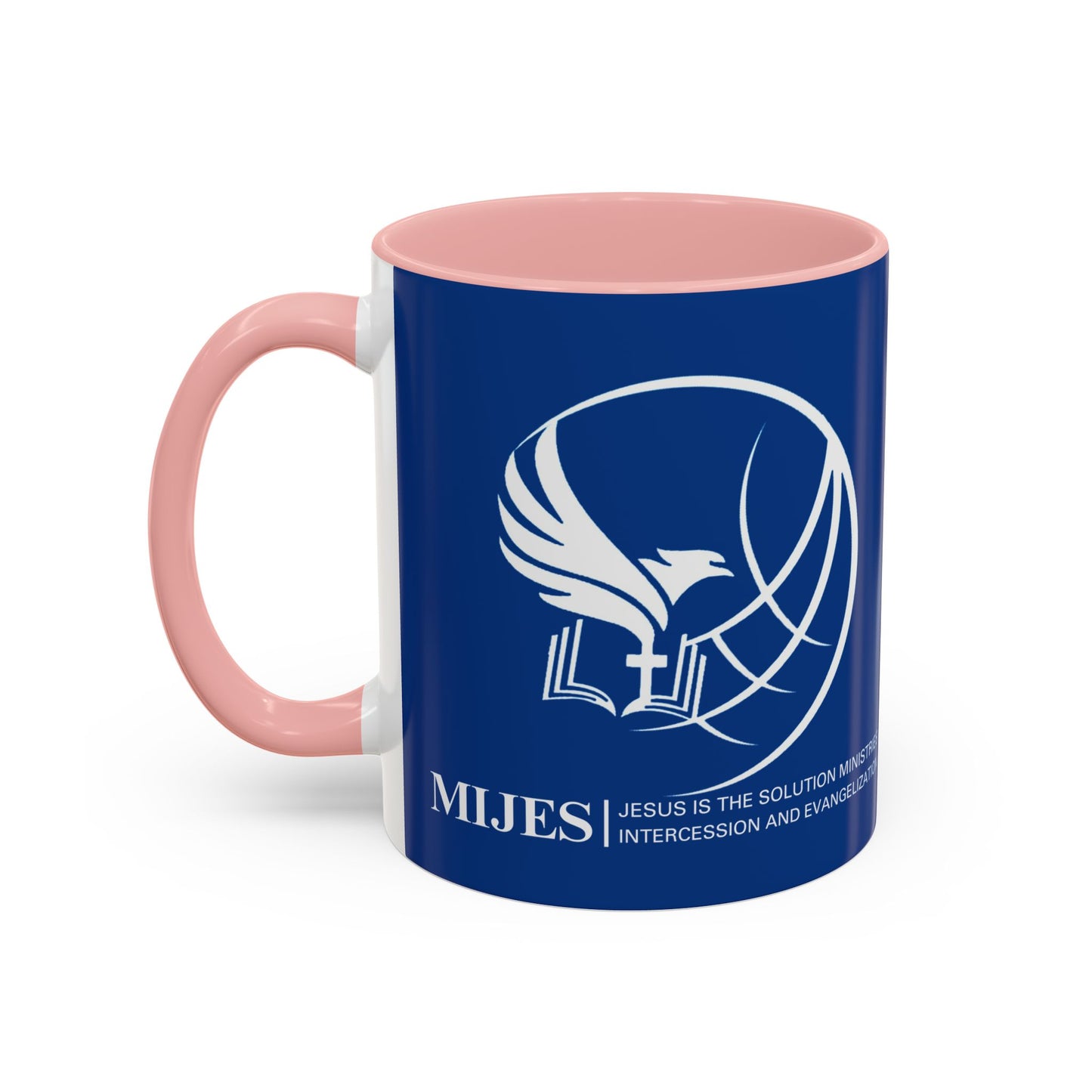 MIJES Accent Coffee Mug (11, 15oz) Blue Exterior