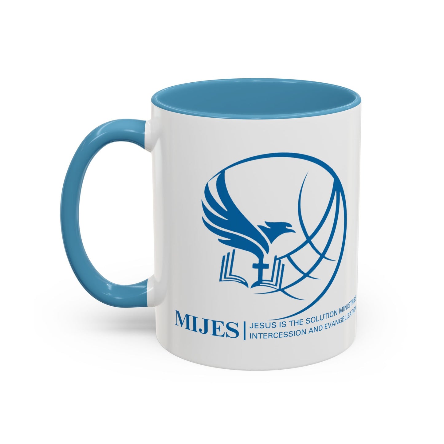 MIJES Accent Coffee Mug (11, 15oz) White Exterior