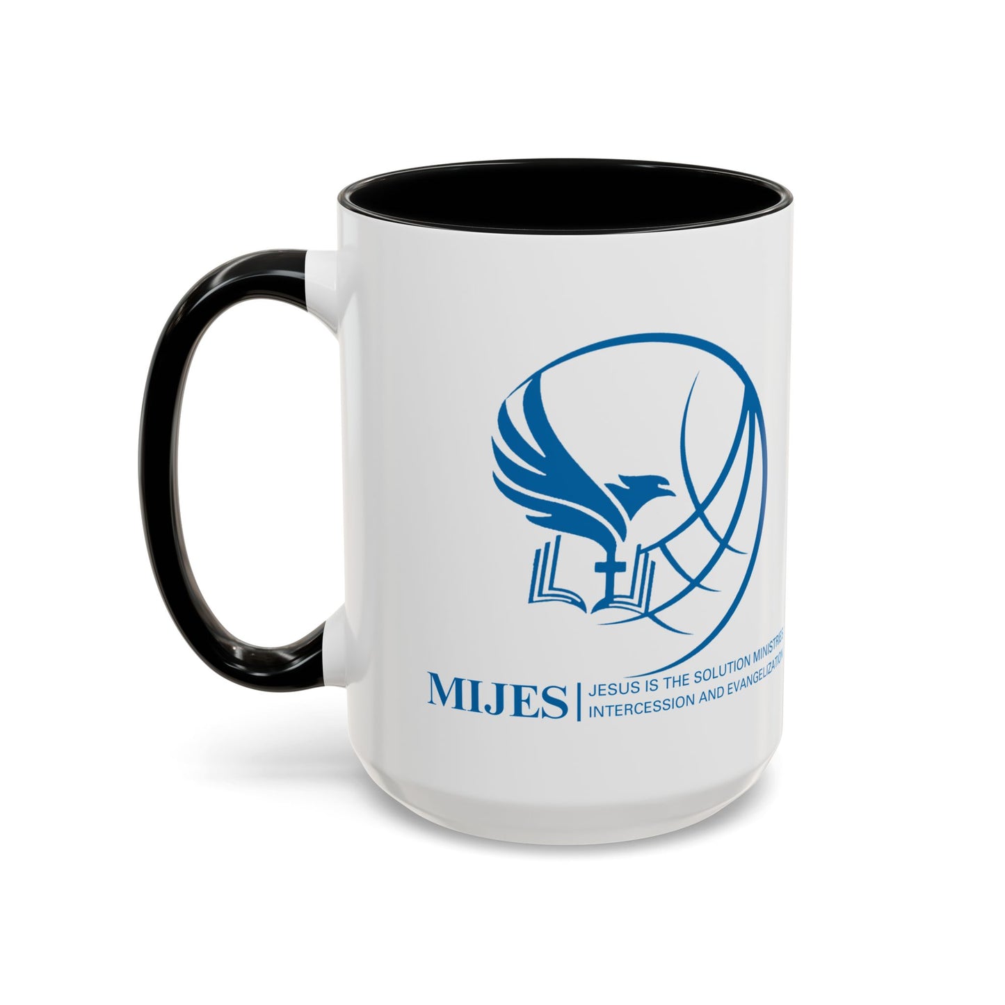 MIJES Accent Coffee Mug (11, 15oz) White Exterior