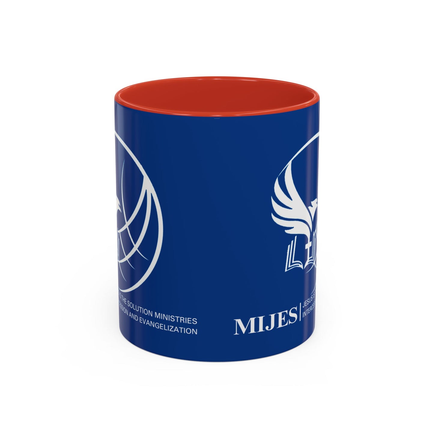 MIJES Accent Coffee Mug (11, 15oz) Blue Exterior