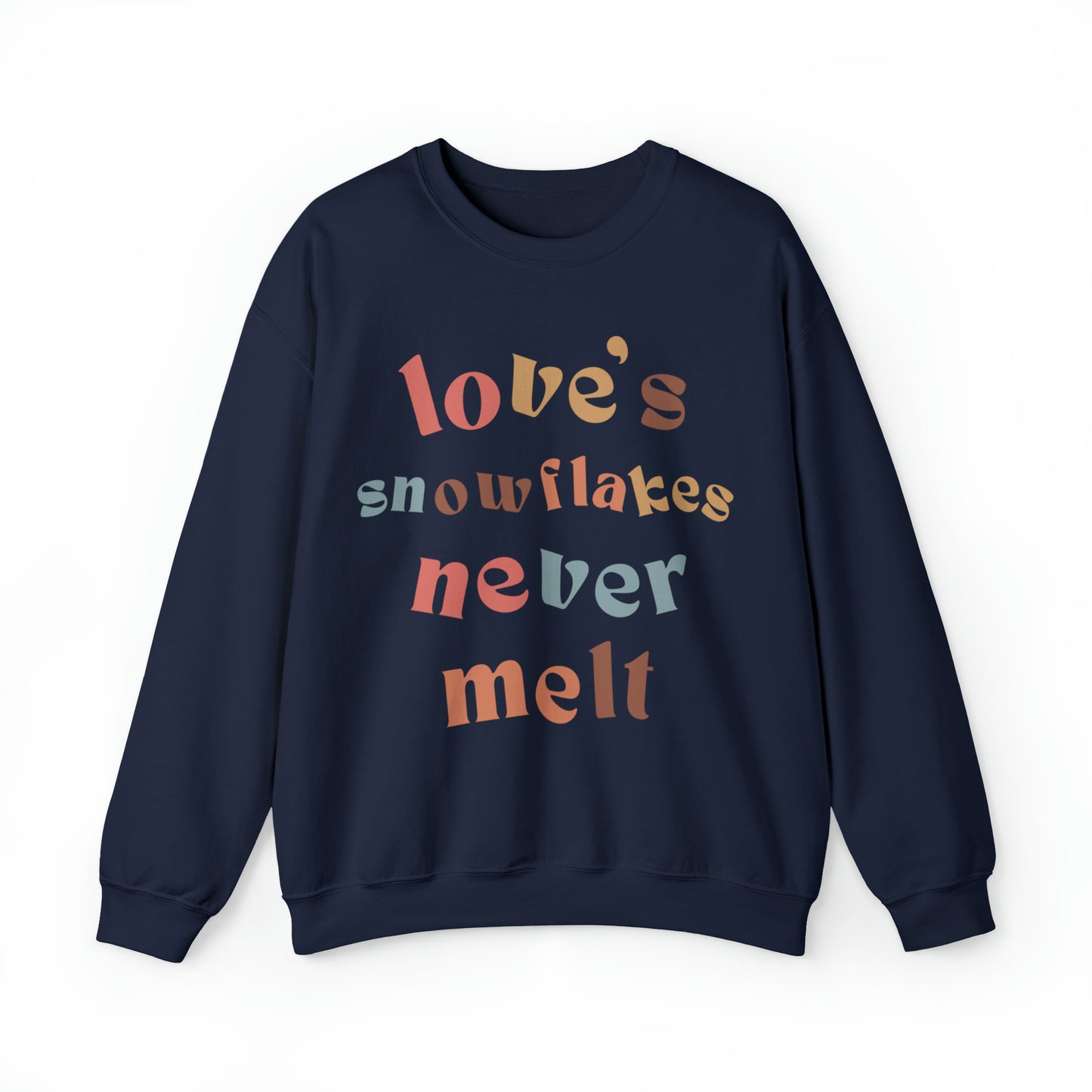 Love's Snowflakes Christmas Unisex Sweatshirt