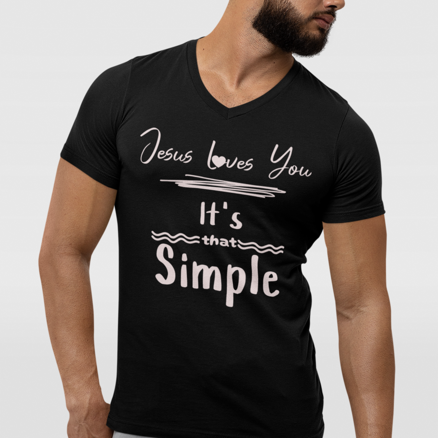 "Simple Truth: Jesus Loves You" Unisex Shirt – Embrace Unconditional Love