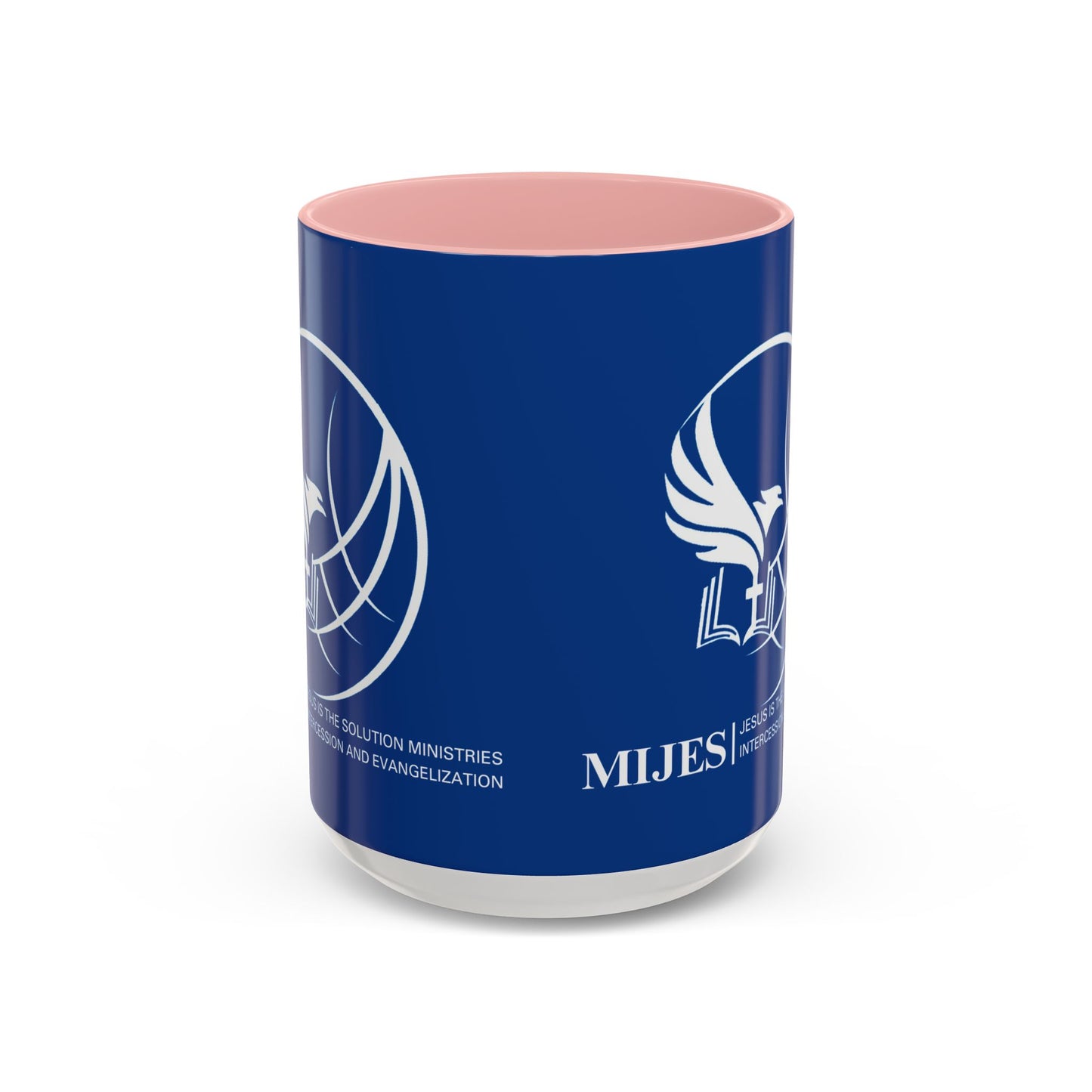 MIJES Accent Coffee Mug (11, 15oz) Blue Exterior