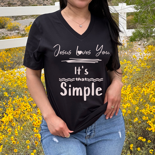 "Simple Truth: Jesus Loves You" Unisex Shirt – Embrace Unconditional Love