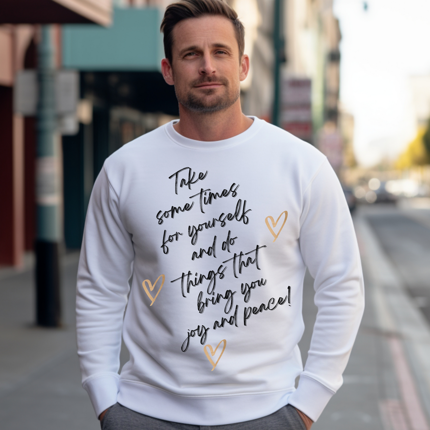 Me Time, Joy, Peace Unisex Sweatshirt