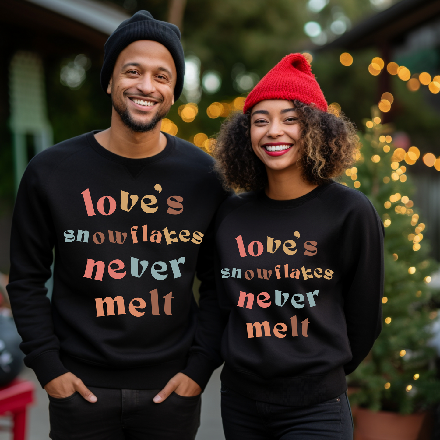 Love's Snowflakes Christmas Unisex Sweatshirt