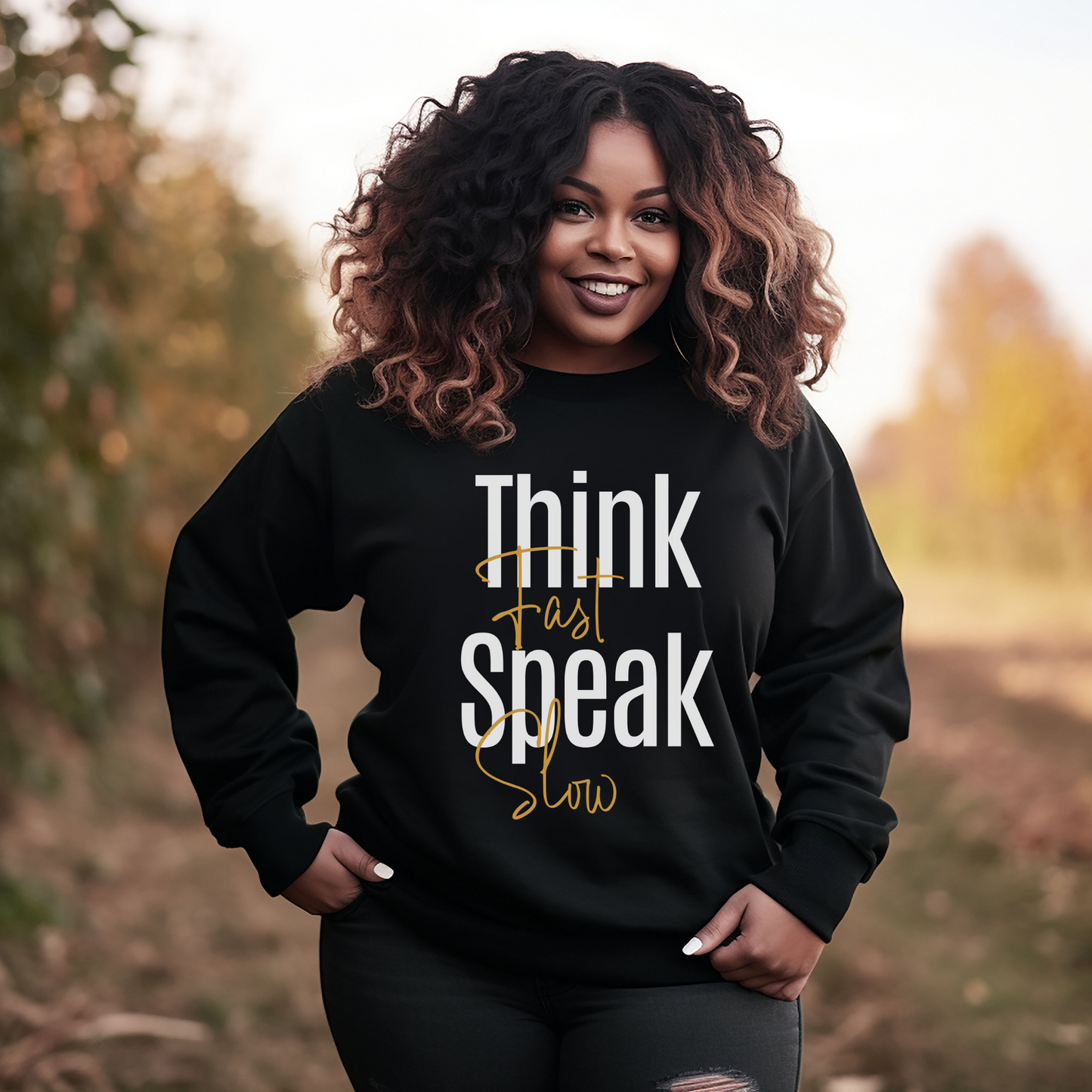 Think Fast, Speak Slow Unisex Sweatshirt