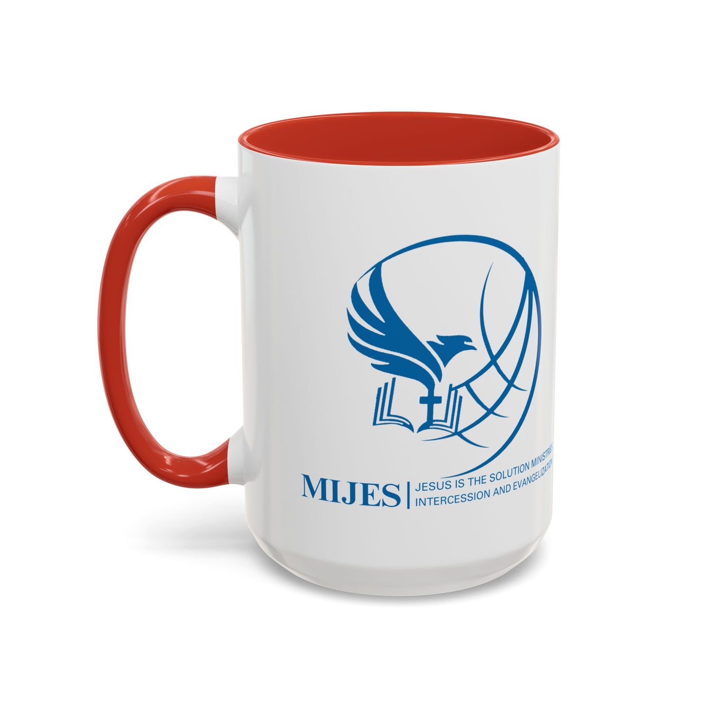 MIJES Accent Coffee Mug (11, 15oz) White Exterior