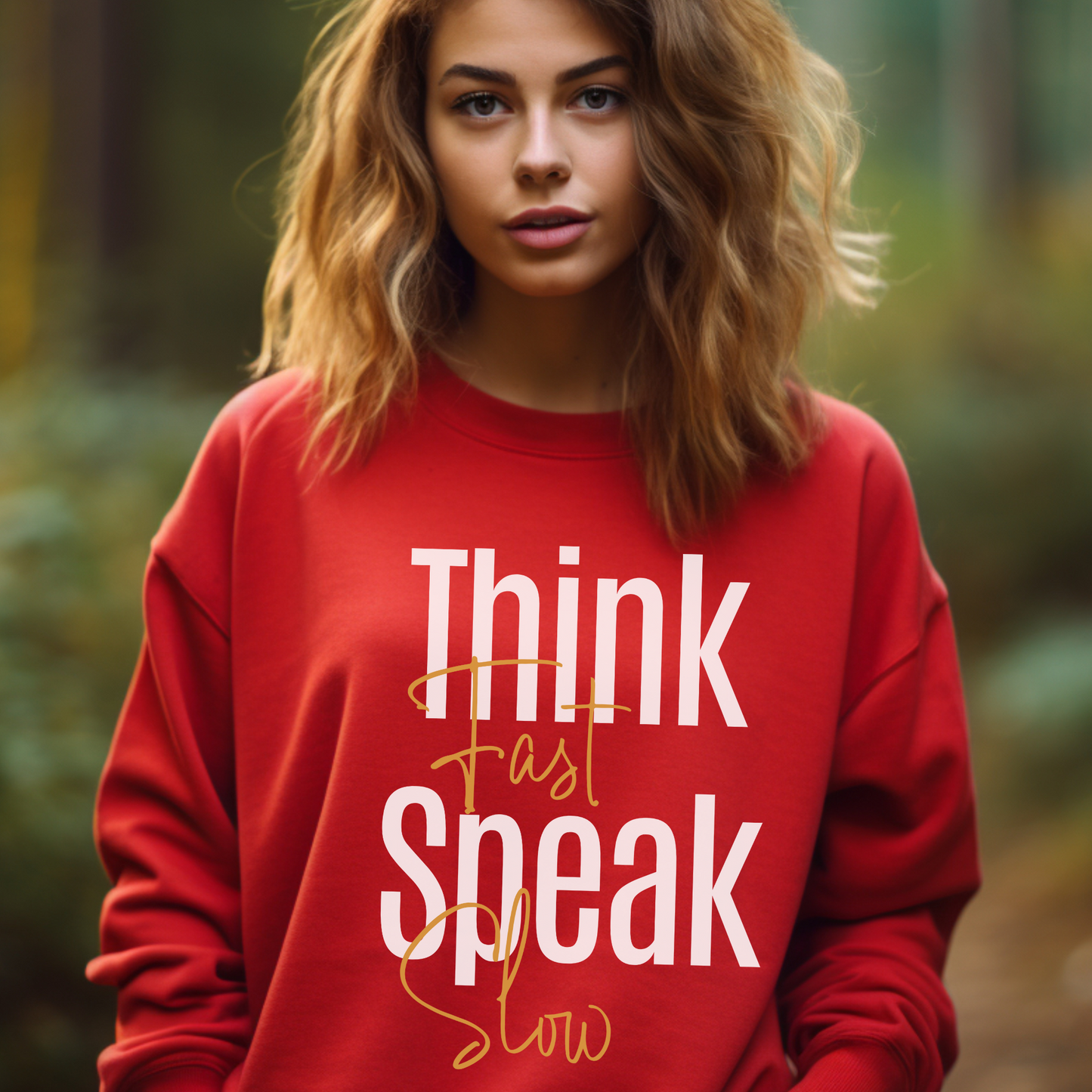 Think Fast, Speak Slow Unisex Sweatshirt