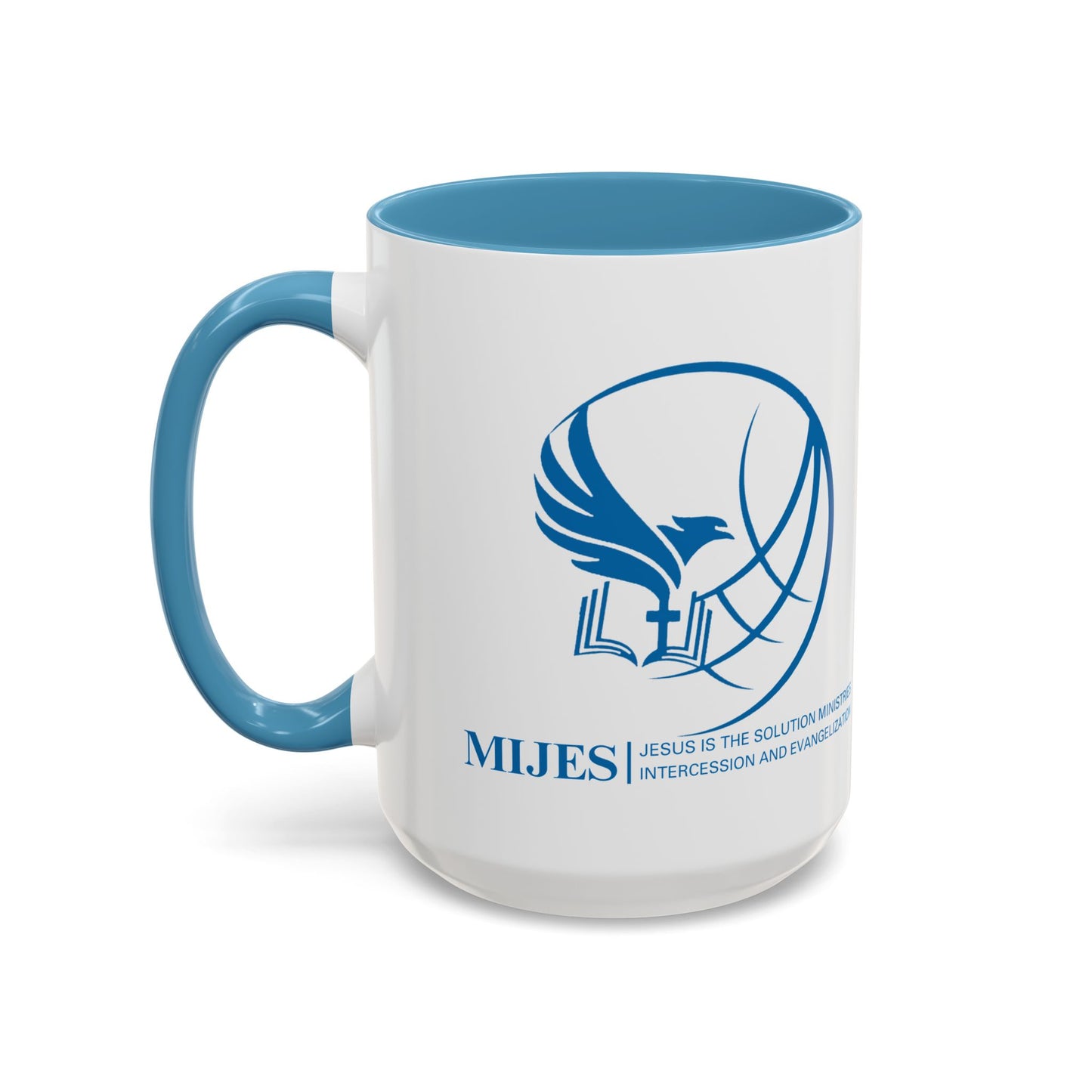 MIJES Accent Coffee Mug (11, 15oz) White Exterior