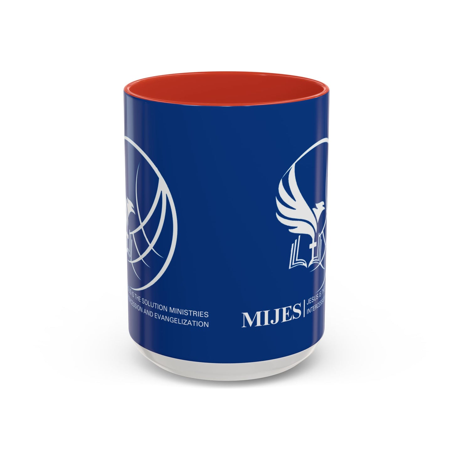 MIJES Accent Coffee Mug (11, 15oz) Blue Exterior