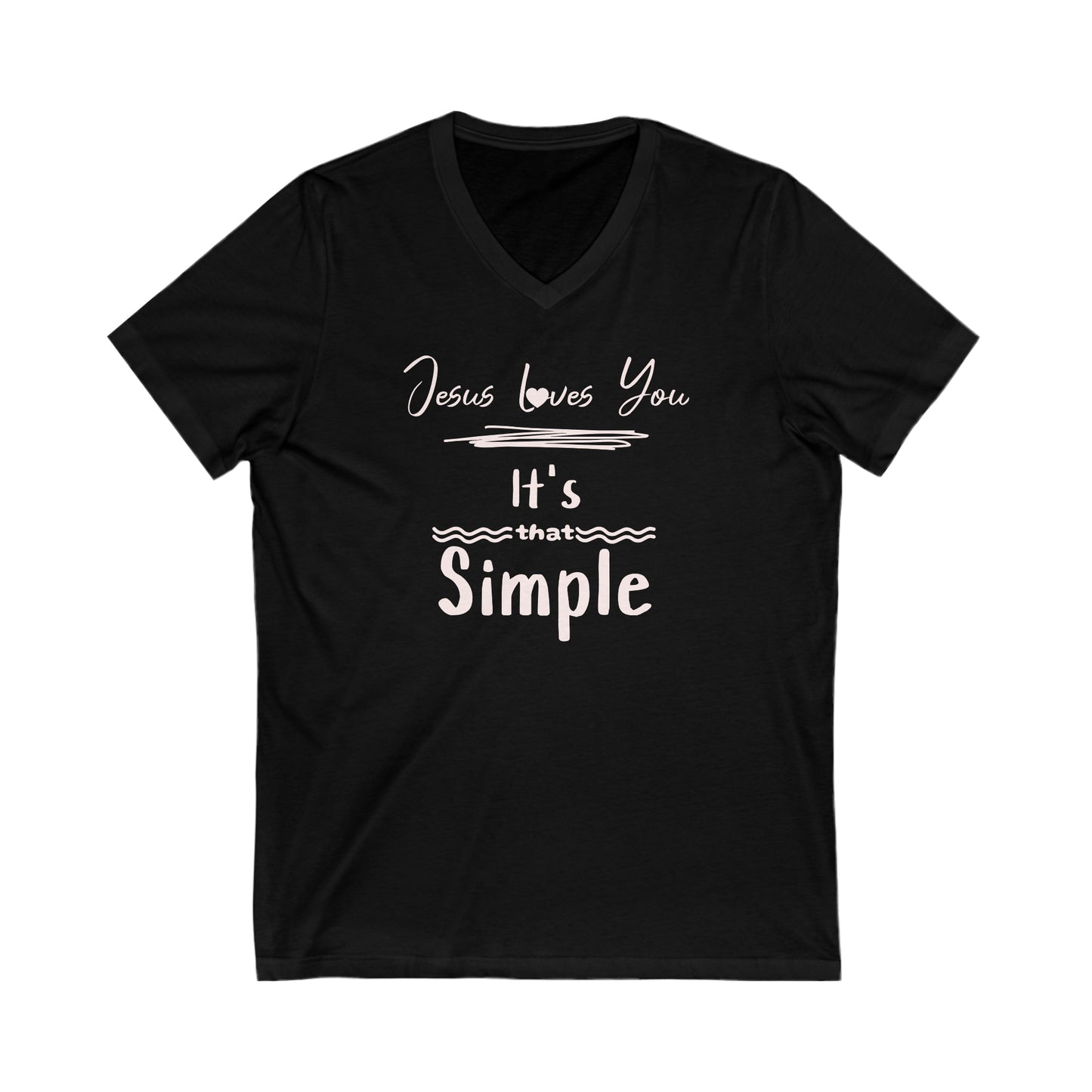 "Simple Truth: Jesus Loves You" Unisex Shirt – Embrace Unconditional Love