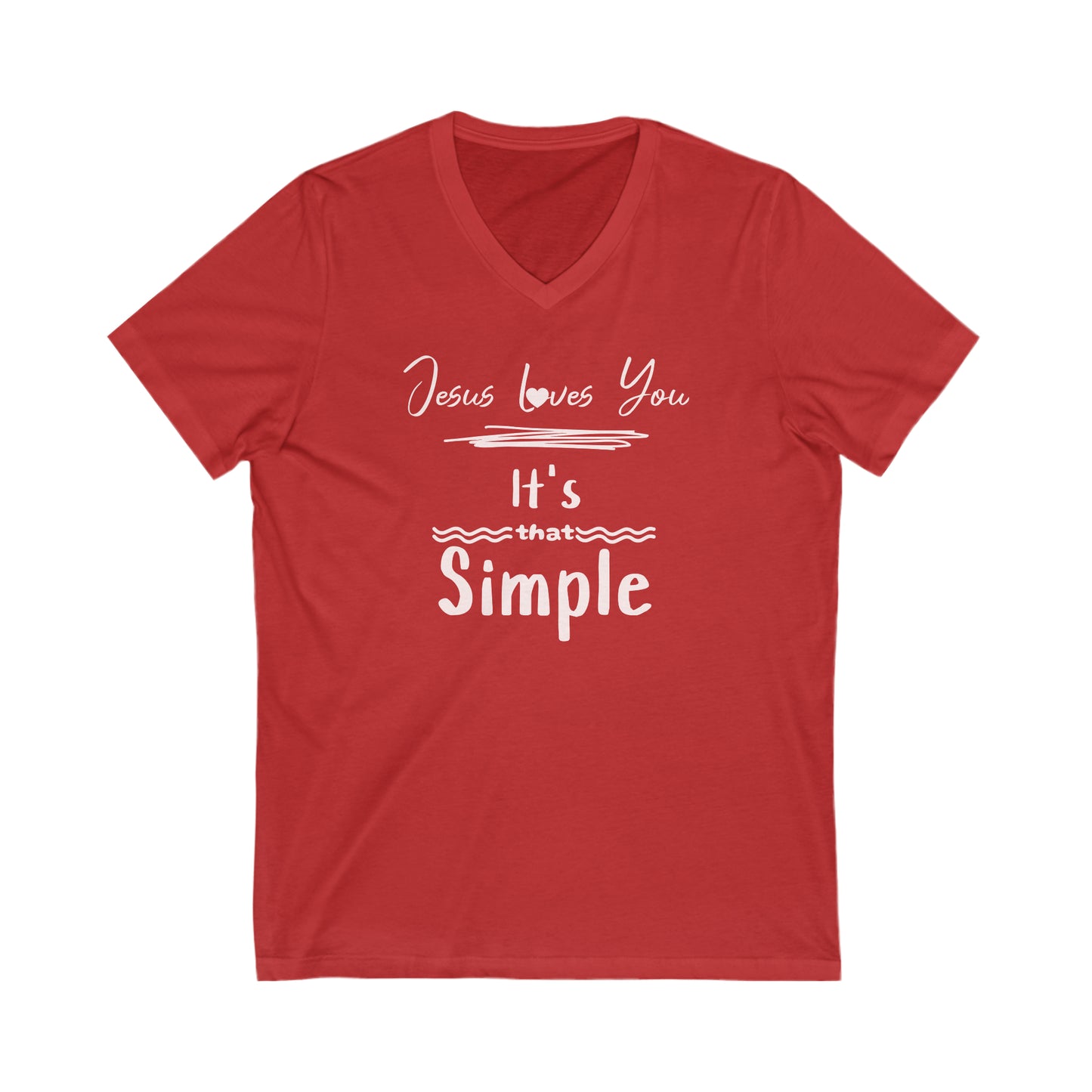 "Simple Truth: Jesus Loves You" Unisex Shirt – Embrace Unconditional Love