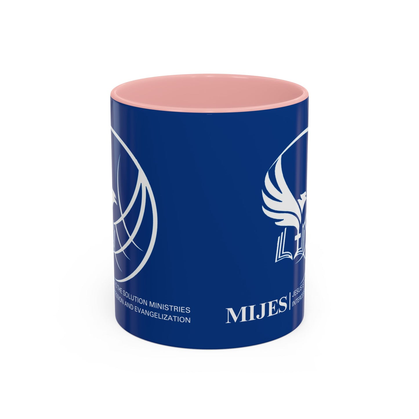 MIJES Accent Coffee Mug (11, 15oz) Blue Exterior