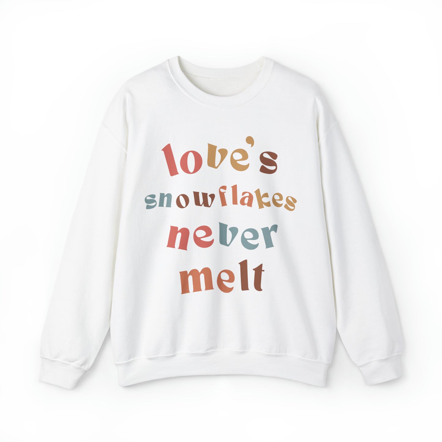 Love's Snowflakes Christmas Unisex Sweatshirt