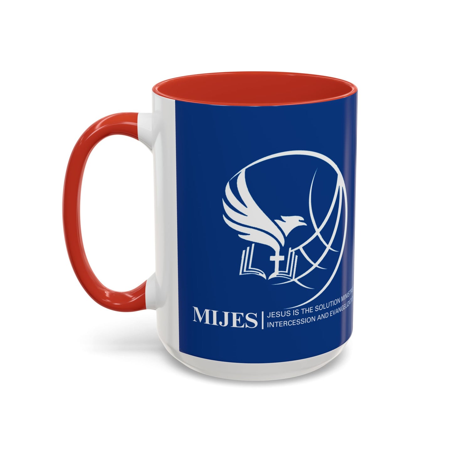 MIJES Accent Coffee Mug (11, 15oz) Blue Exterior