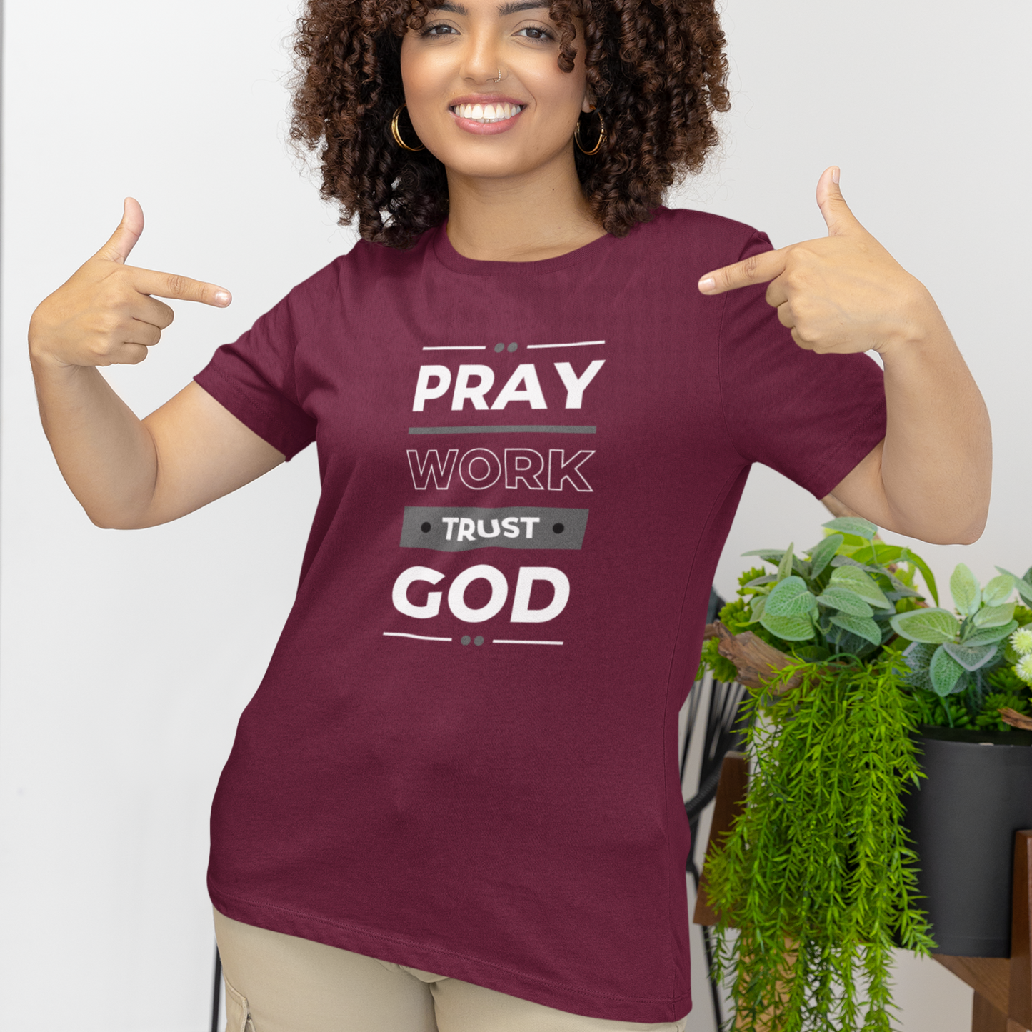 Pray, Work, Trust God Unisex T-Shirt