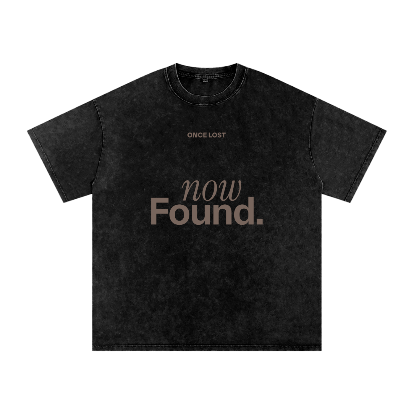 Snow Washed Oversized Cotton T-Shirt